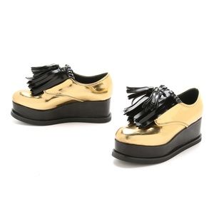 Brand New Jeffrey Campbell Gold Platforms